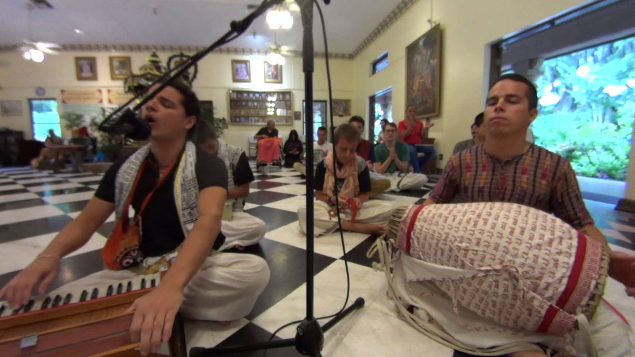 ISKCON ALACHUA KIRTAN SUNDAY 6/12/2016 MAYAPURIS PART THREE