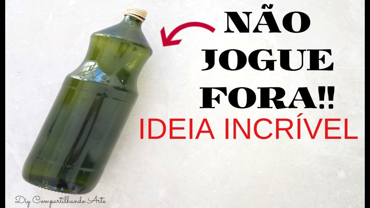 IDEIA INCRÍVEL COM GARRAFA DE SUCO DE UVA DIY Artesanato e Decoração do Compartilhando Arte