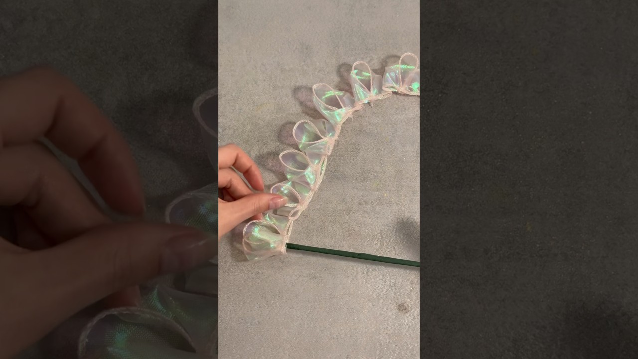 DIY Easy ribbon flower 🌺