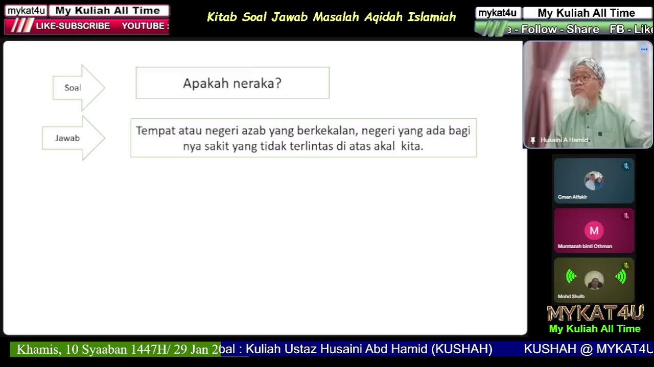 1609. Kitab Soal Jawab Masalah Akidah Islamiah : KUSHAH