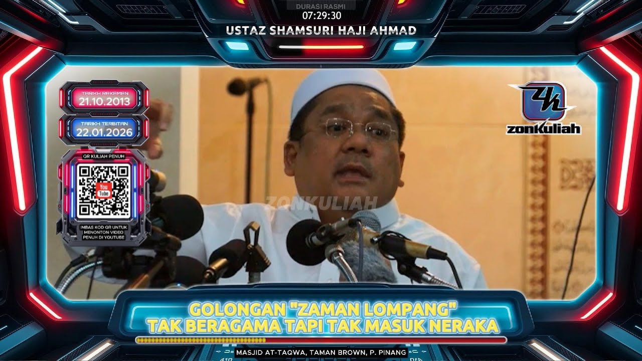 TAZKIRAH : Hidup Di Zaman Fatrah (Tak Beragama Pun Tak Masuk Neraka?) - Ustaz Shamsuri Ahmad