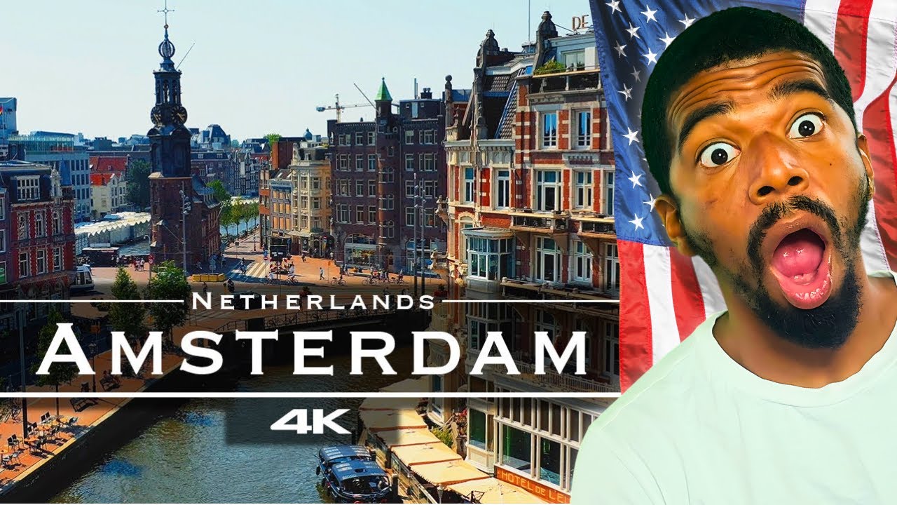 Amsterdam - By Drone [4K] | American Reacts