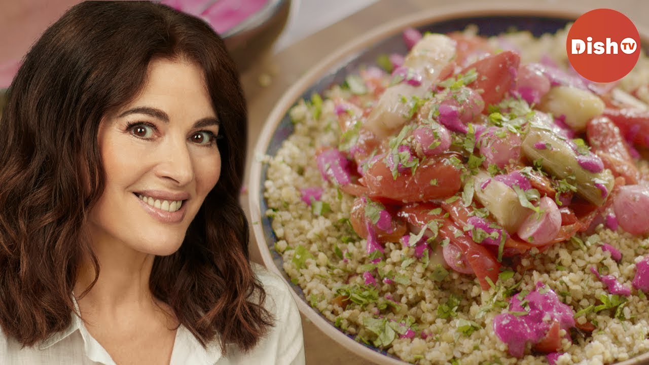Vegan Spiced Bulgur Wheat with Roast Vegetables Recipe | Nigella's Cook, Eat, Repeat