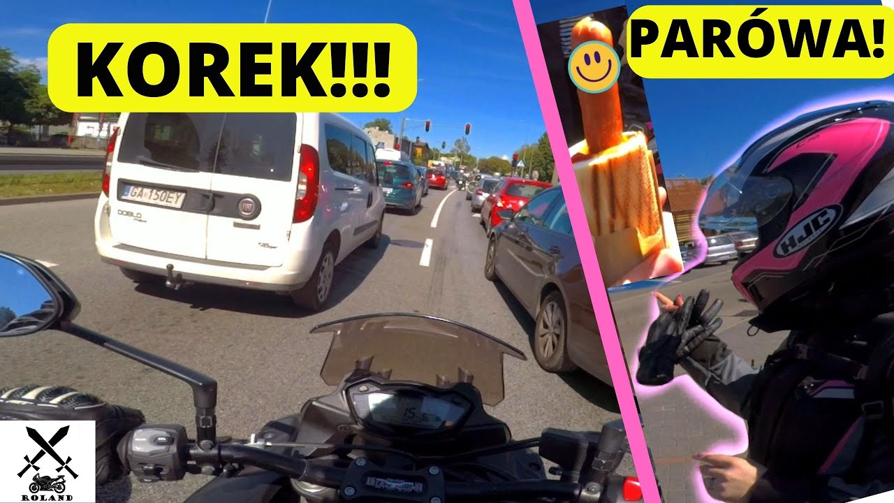 Hot Dogi na stacji i lecimy motocyklem na Hel.