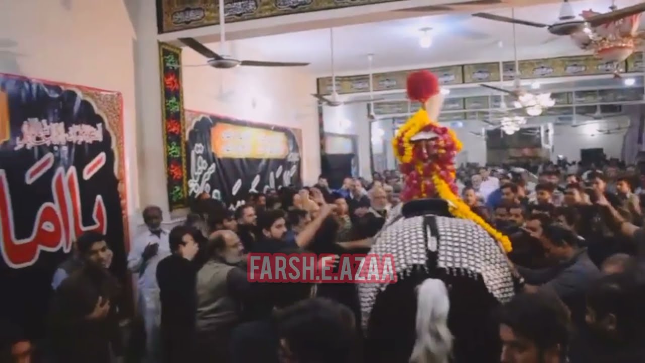 Zuljanah baramdge Chehlum Imam Hussain as Imambarga Mistri Abdulah Sialkot #zuljana #duldul #badshah