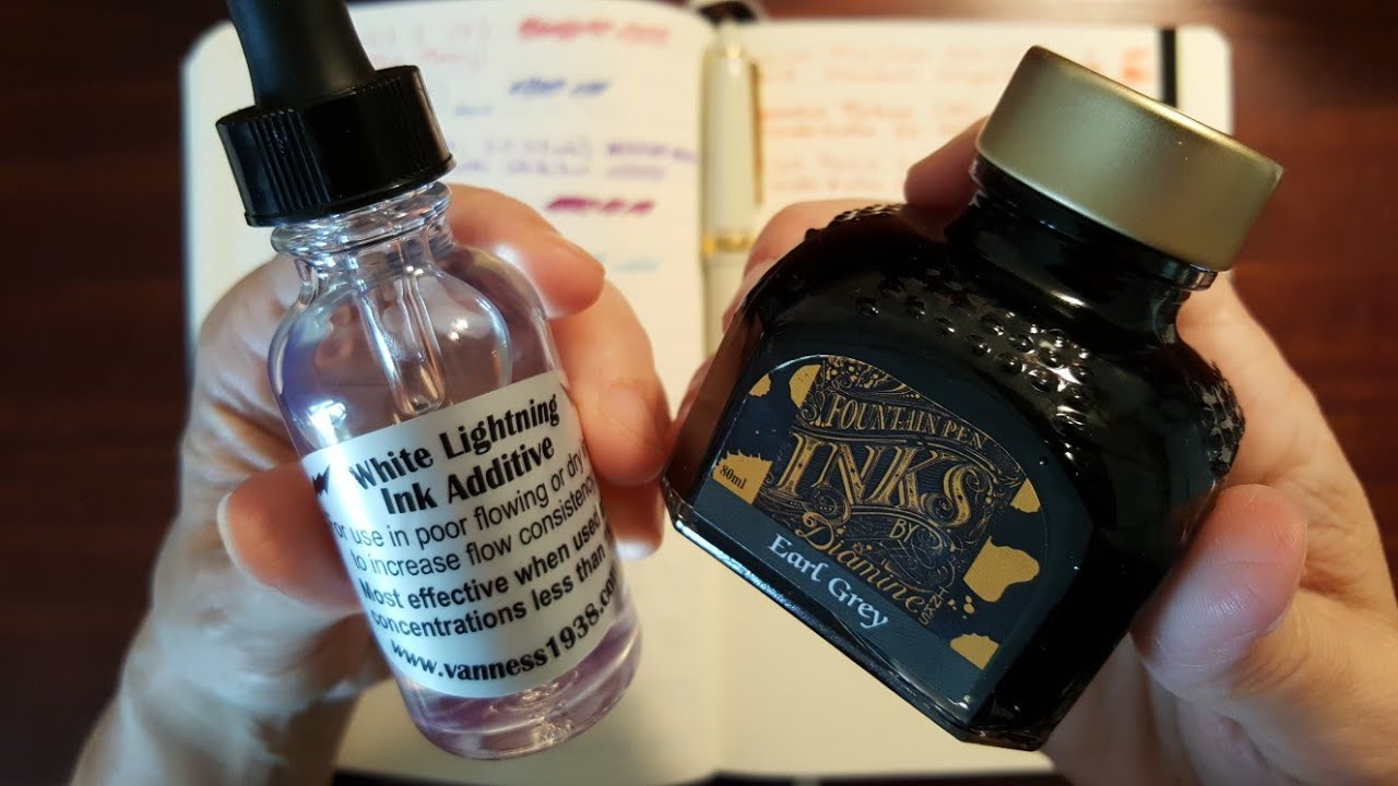 Vanness White Lightning & Diamine Earl Grey
