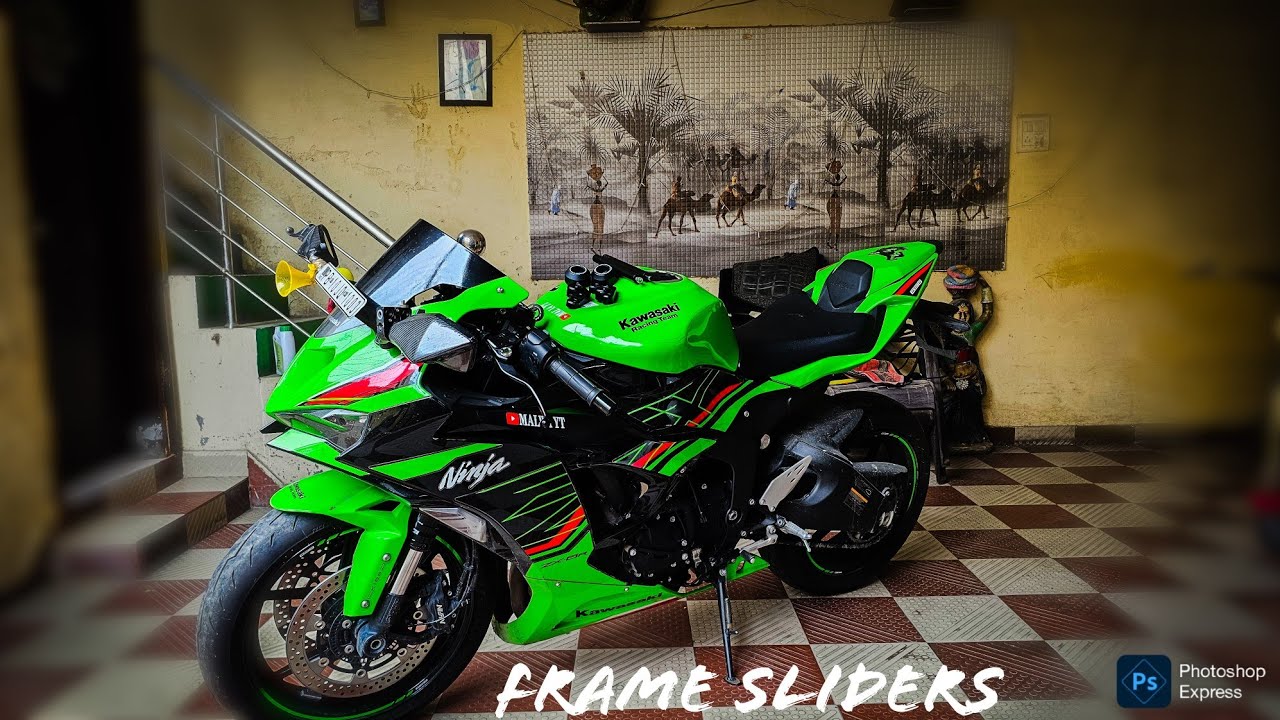 NINJA ZX6R KA KYA HOGYA😭 || HOW TO INSTALL FRAME SLIDERS ON ZX6R || ZX6R MODIFICATIONS ||ZX6R REVIEW