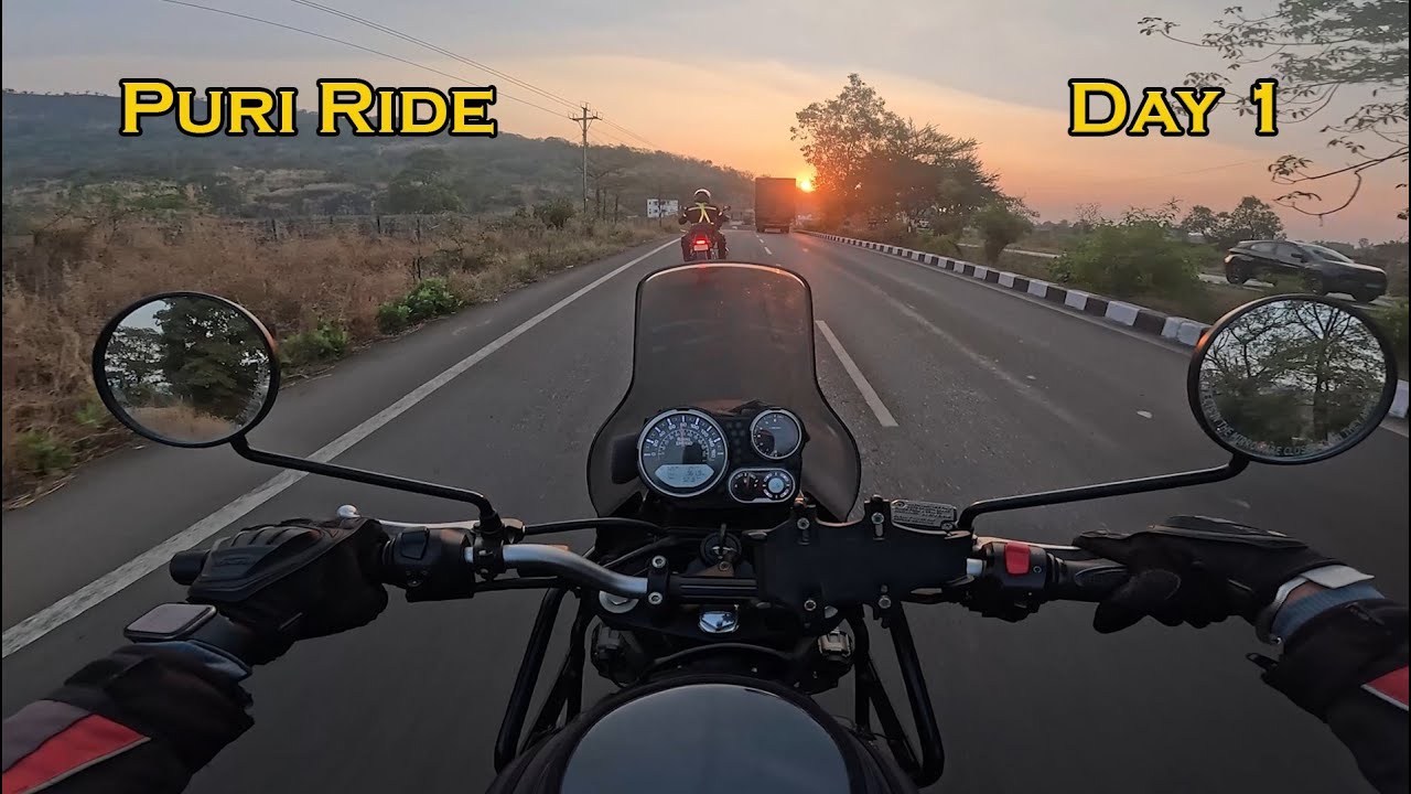 Thane to Srisailam to Puri Bike Trip | Day 1 | 4 भाऊ 3 Royal Enfield | Naadkhula Adventure 🔥