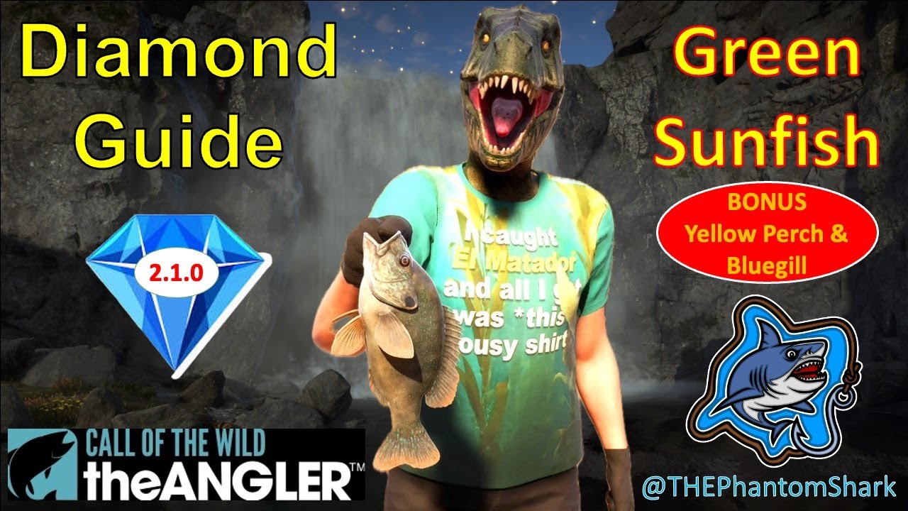 Green Sunfish Diamond Guide! Top Hotspot! USA Golden Ridge Reserve in Call of the Wild: The Angler