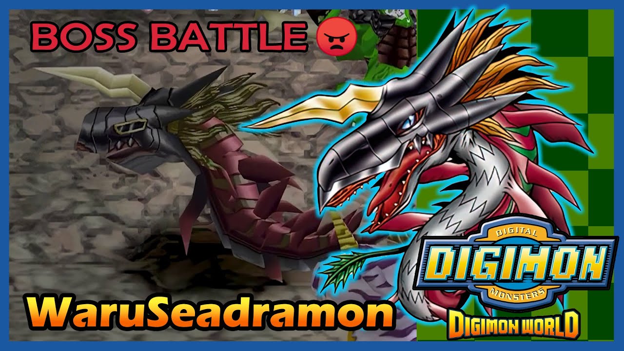 Digimon World HD Remaster WaruSeadramon Boss Battle