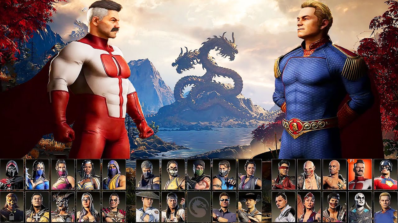 Mortal Kombat 1 - All Characters Select Animations + DLC Characters