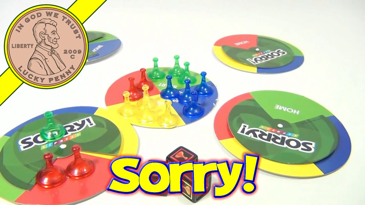 How To Play The Game  Sorry Express Travel Board Game, 2007 Hasbro Parker Brothers Toys