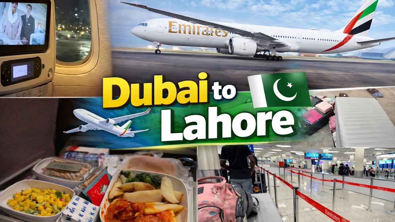 Dubai to Lahore Travel Vlog ✈️ | Emirates Flight Experience | UAE to Pakistan