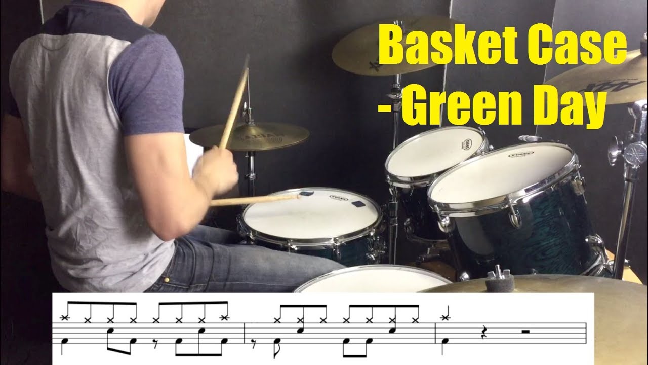 Учебное пособие по игре на барабане Basket Case — Green Day