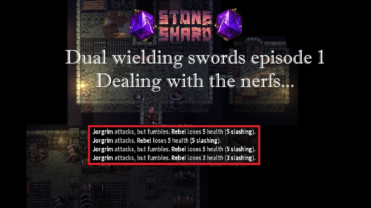 Stoneshard Permadeath Dual wielding swords Episode 1, Dealing with the nerfs...