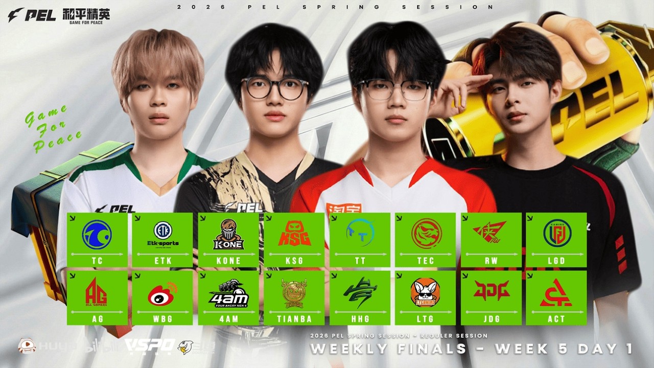 LIVE : 2026 PEL SPRING SESSION WEEK 5 DAY 1 | WEEKLY FINALS | 2026年PEL春季课程第五周第一天