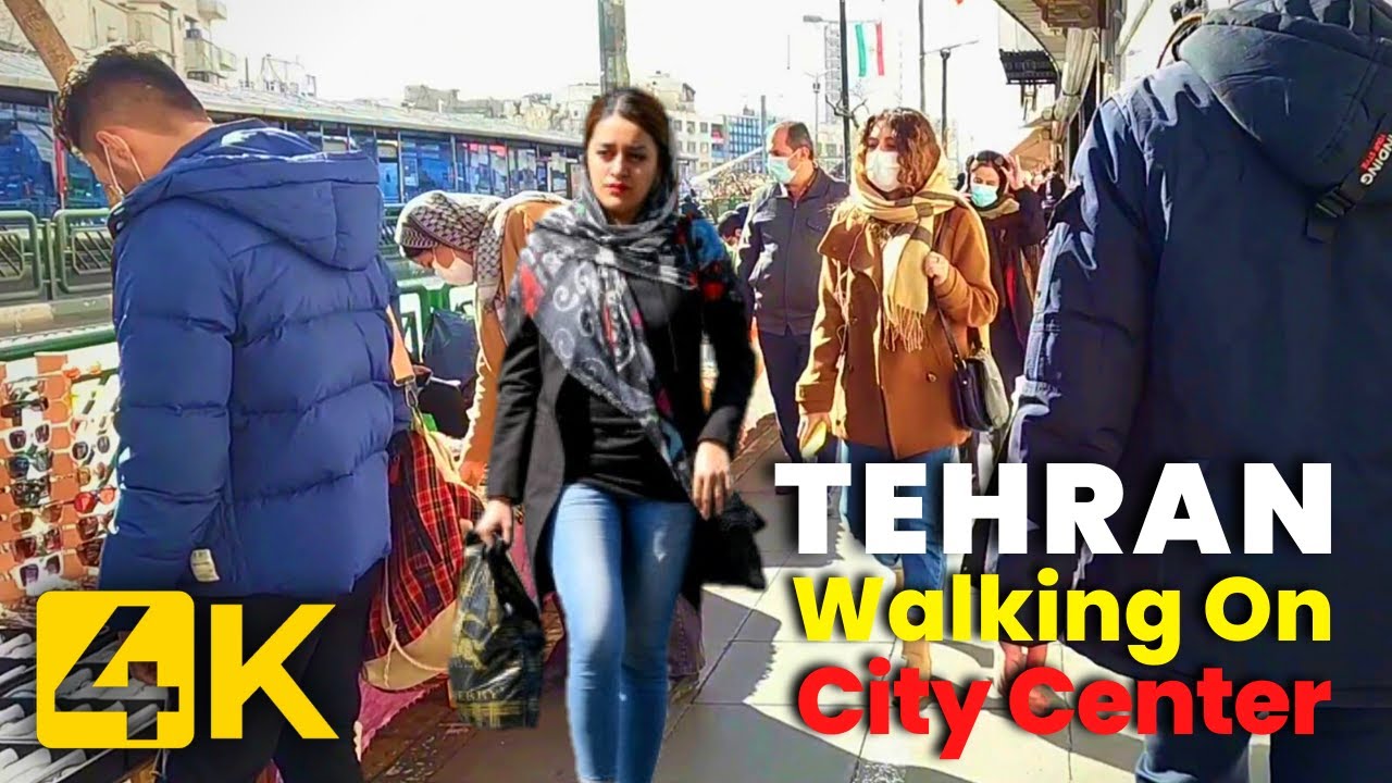 【4K】TEHRAN 2022 - Walking on KARGAR STREET from Enghelab St to Laleh Park | تهران، خیابان کارگر