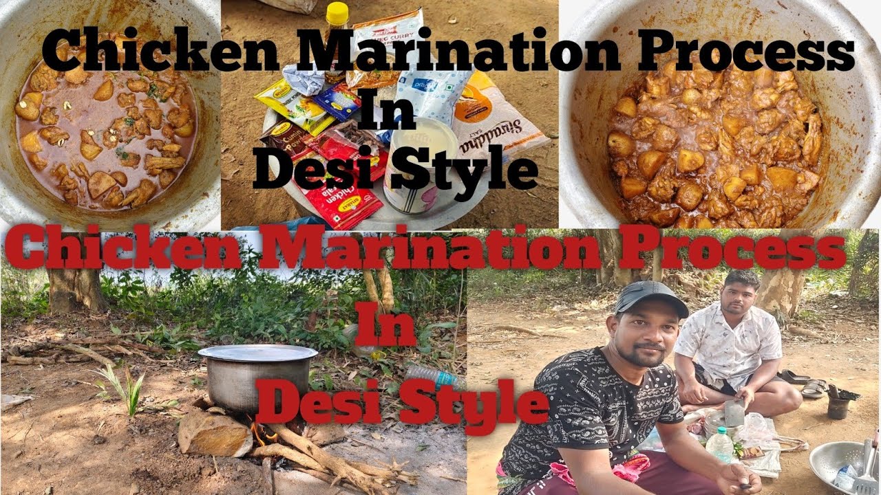 Chicken Marination Prosess In Desi Style #foryou #chickencurry #desistyle#picnicspot##dam  
