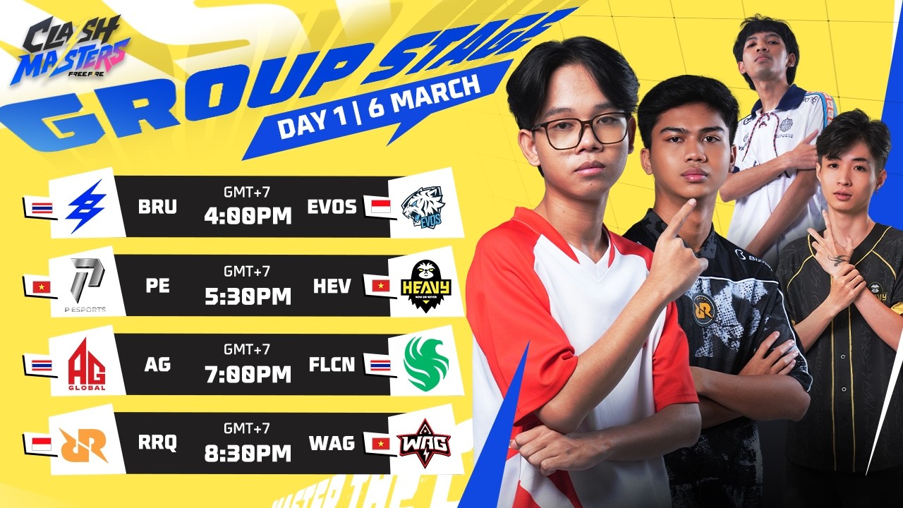 Free Fire Clash Master SEA | Group Stage - Day 1