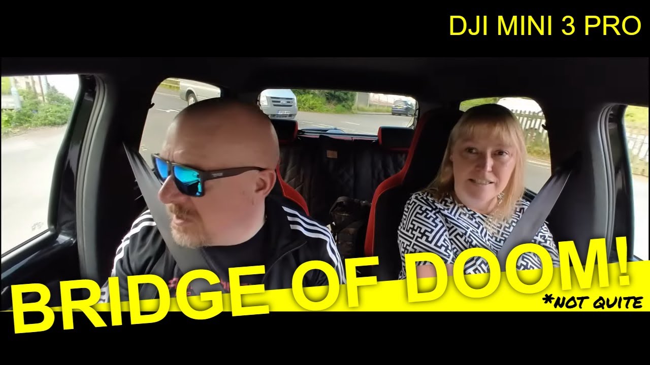 Driving over Ovingham bridge, chasing trains at Prudhoe & flying over a church with a DJI Mini 3 Pro