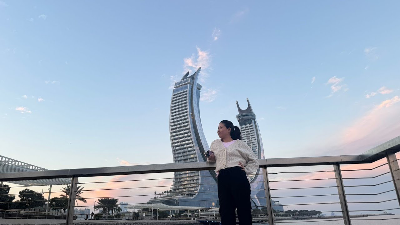 2025 first video..... visit to moon tower Doha Qatar. with friends making memories