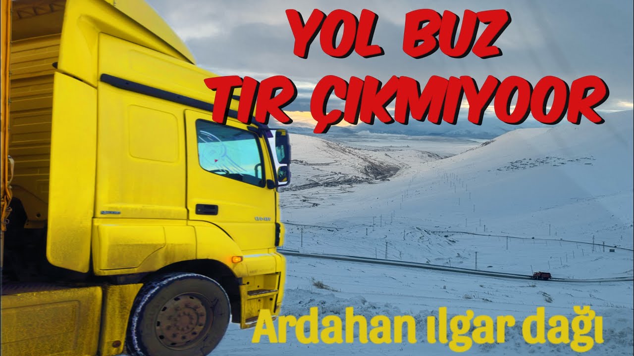 Ardahanın karlı ve yolları buz tutmuş dağında kaldım !!