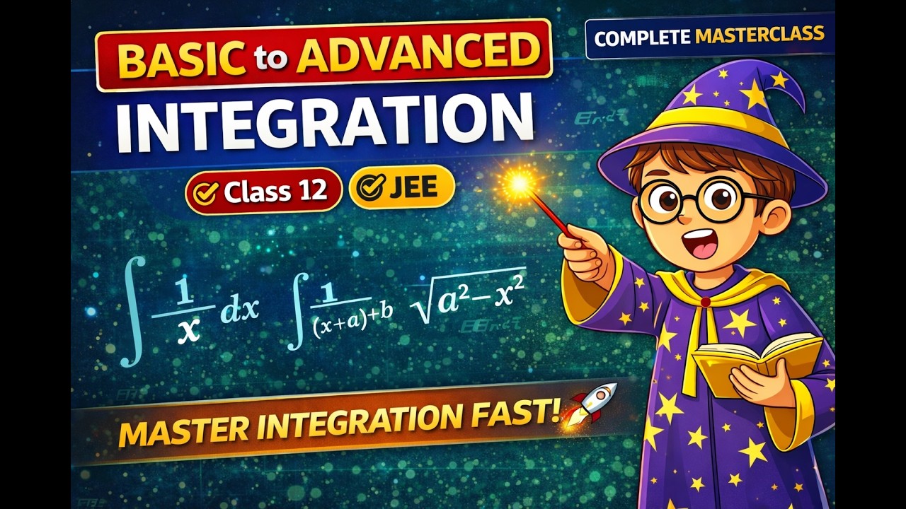 Integrals & Applications | Class 12 Maths (Hinglish) | Master Integration in 15 Mins 🏔️