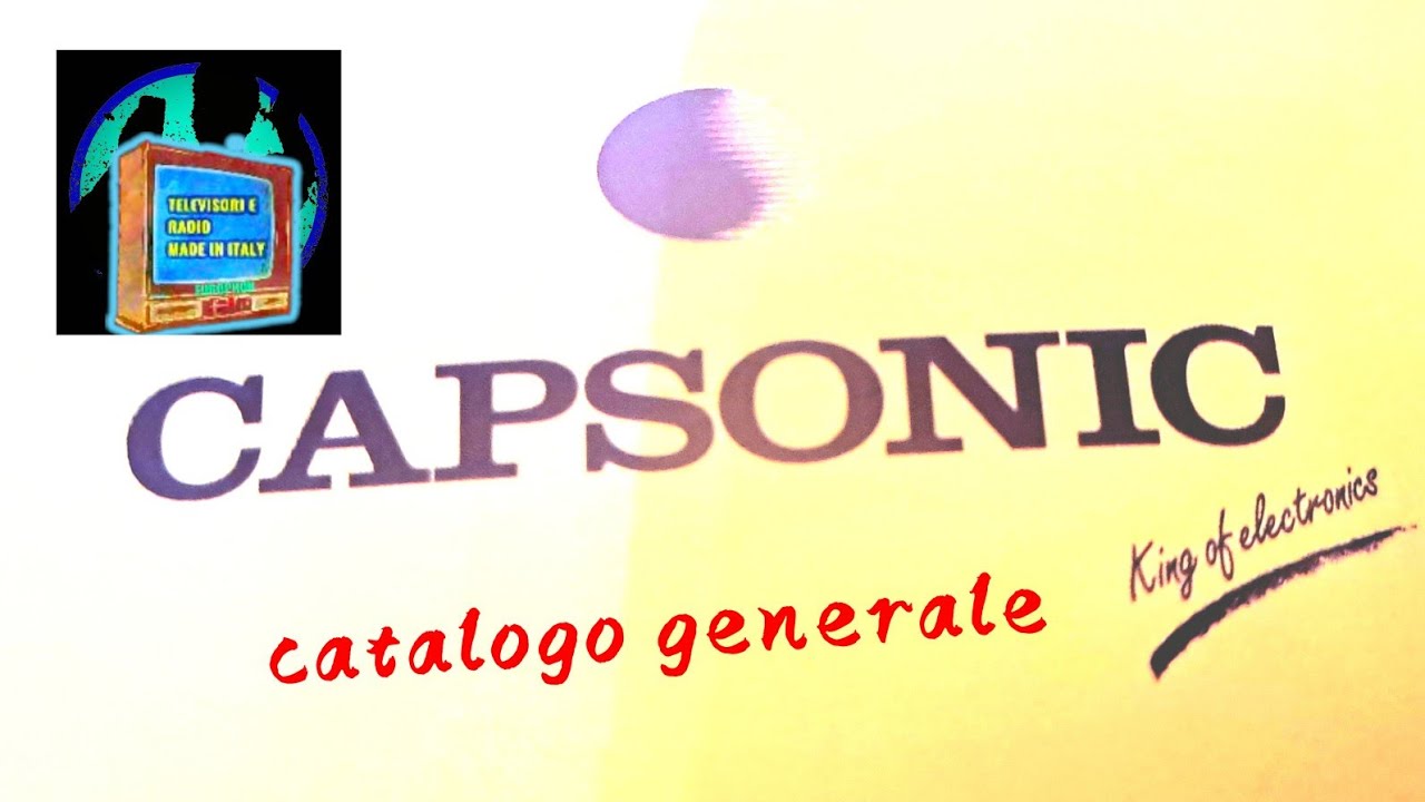 Capsonic catalogo generale audio e piccoli elettrodomestici 