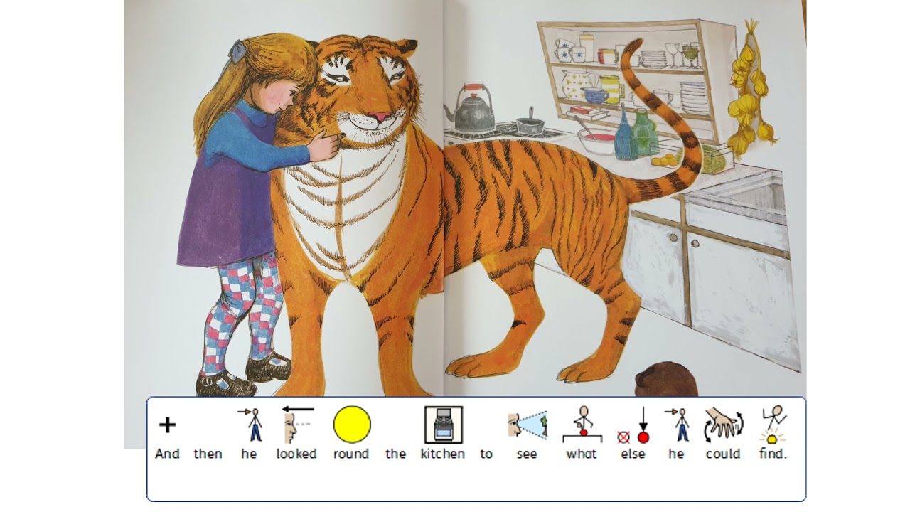 Stories with Symbols -The tiger who came to tea by Judith Kerr and read by Meena