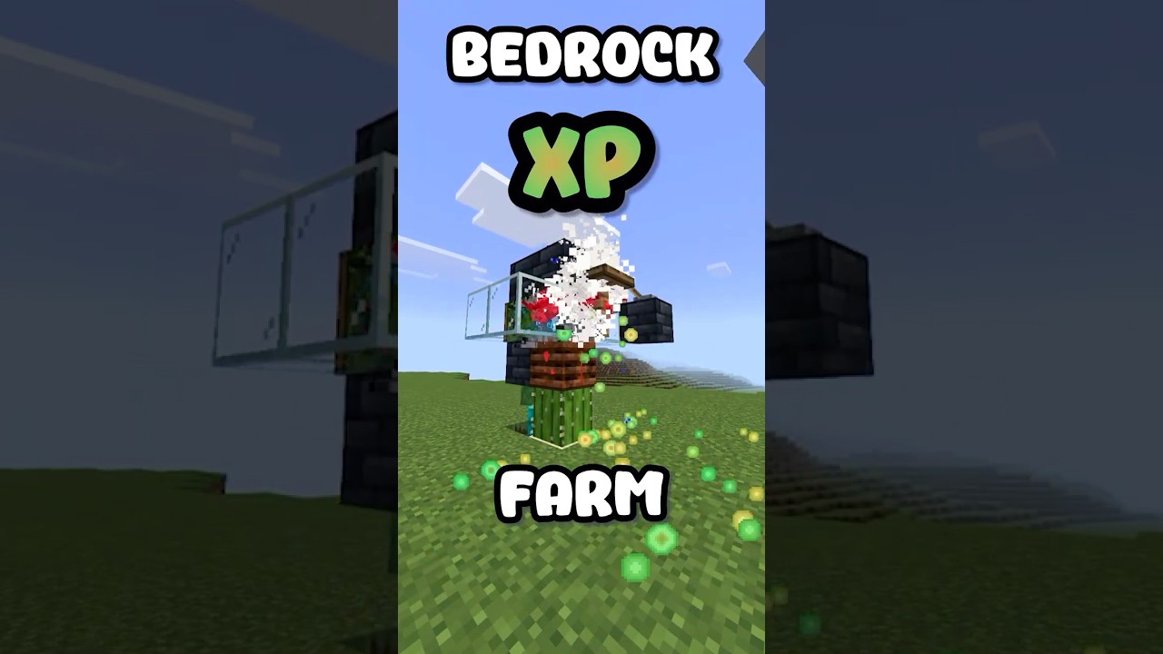 Insane Bedrock XP Farm. 70 levels in 3 MINUTES!