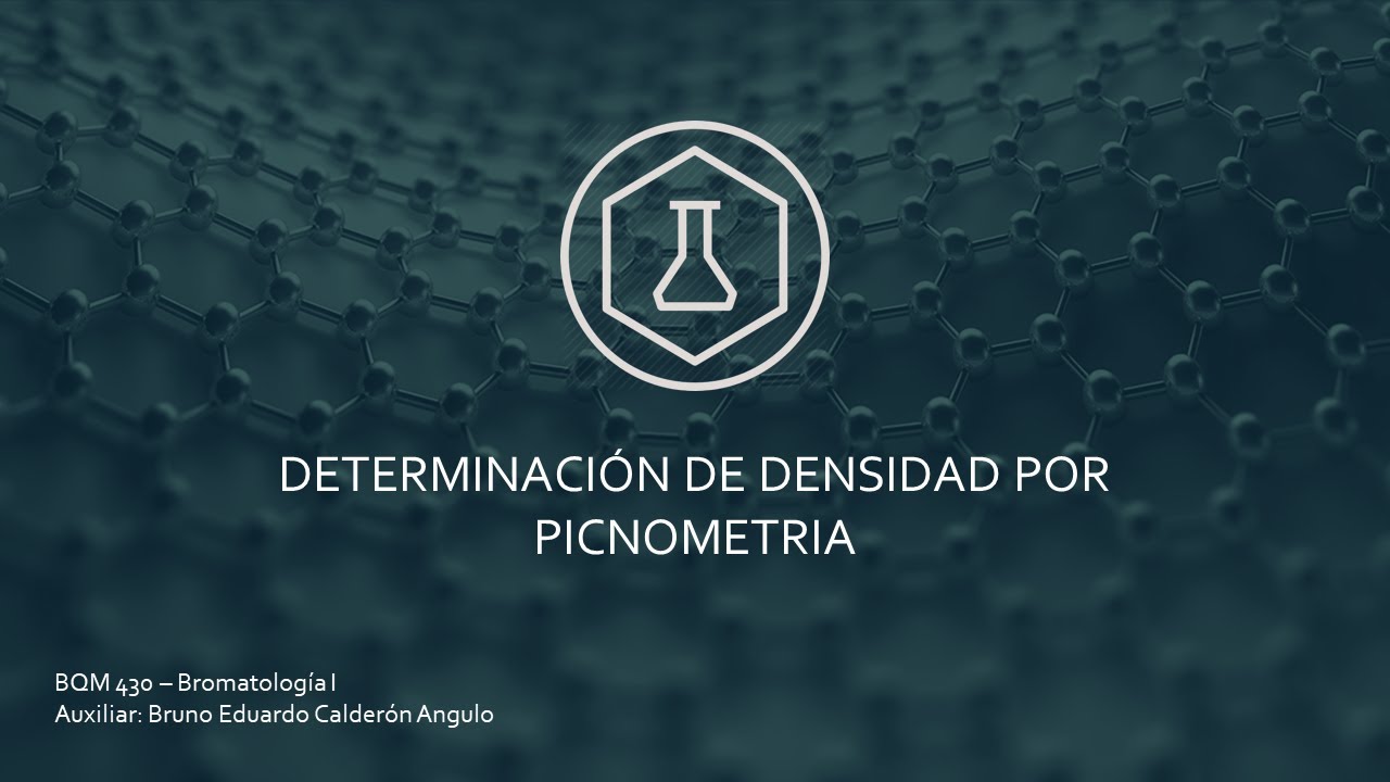 Determinación de Densidad por Picnometría