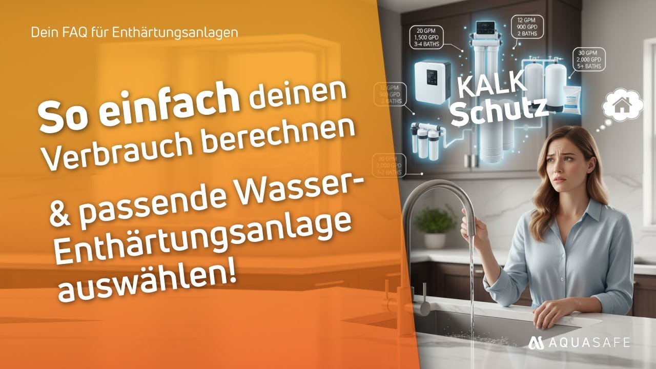 Wasserenthärtungsanlage zum Wasserverbrauch finden 💧 Ein einfaches Rechenbeispiel #lifehacks