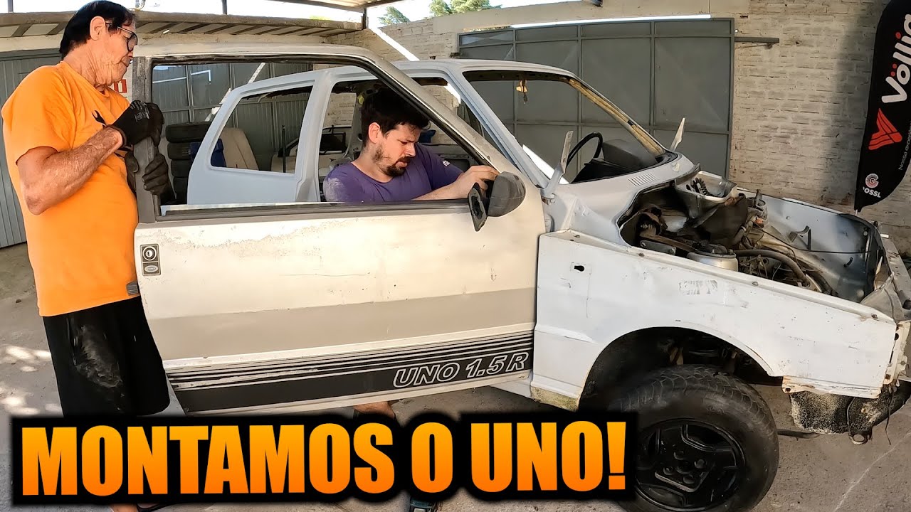 MONTAMOS A CARROCERIA! REFORMA DO UNO 1.5 R EPISÓDIO 8