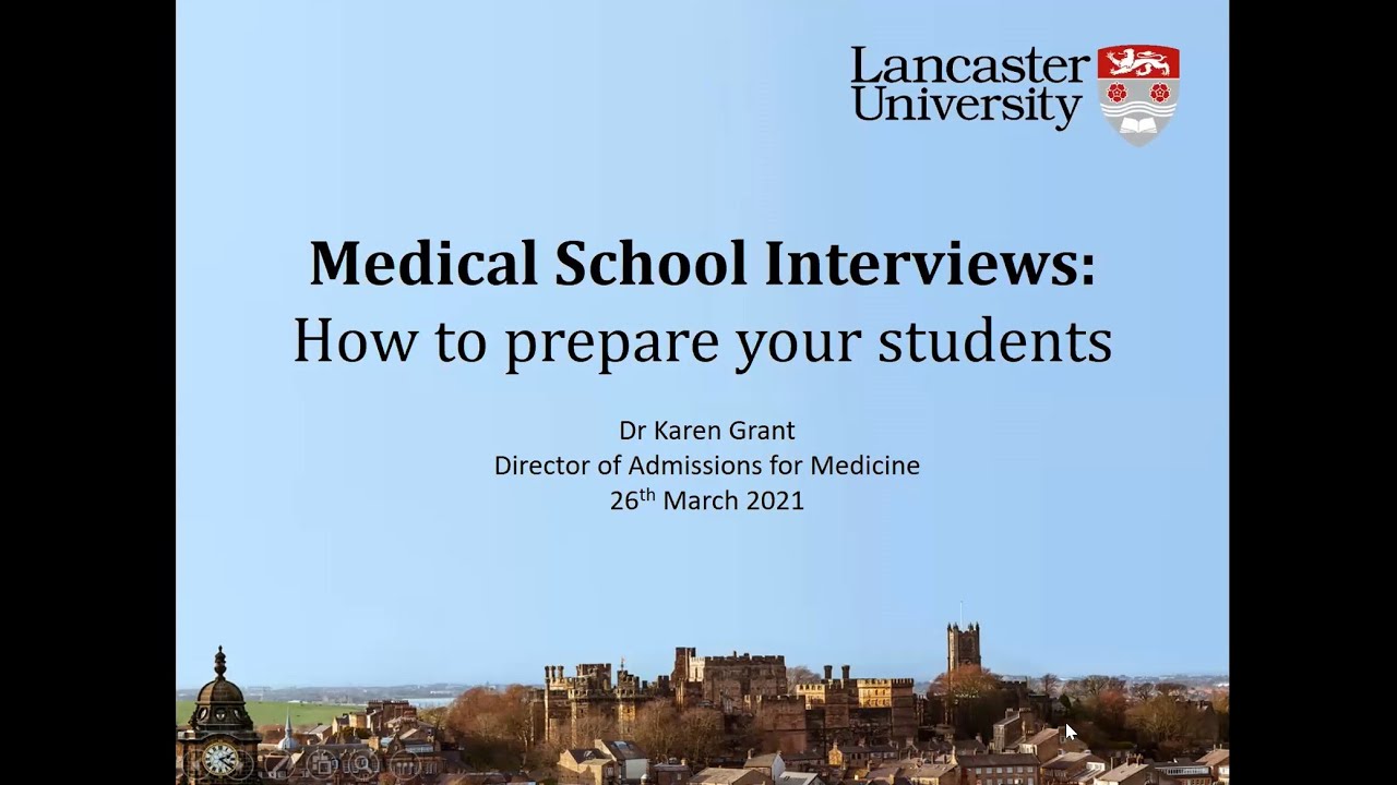 Workshop: Medical school interviews - How to prepare your students