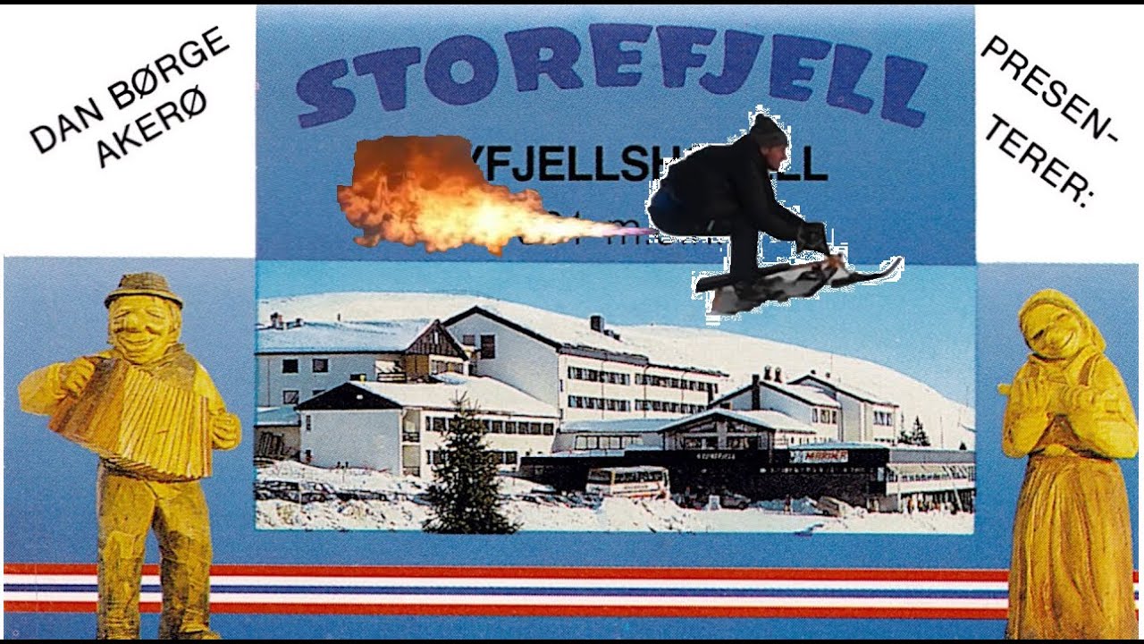 Guy slide jump Storefjell high mountain hotel in Norway ((Will he make it??!!)) 😲😲🤞🤞