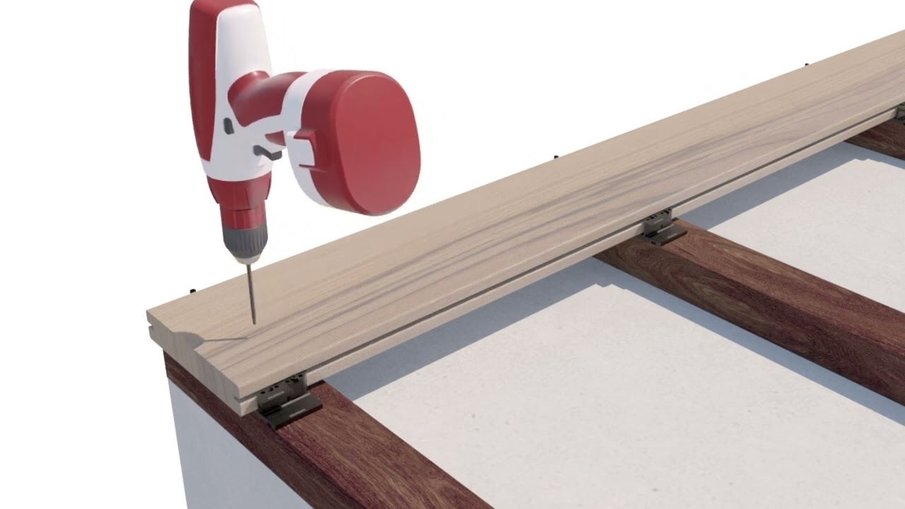 RemoClip - wooden deck installation - 2023