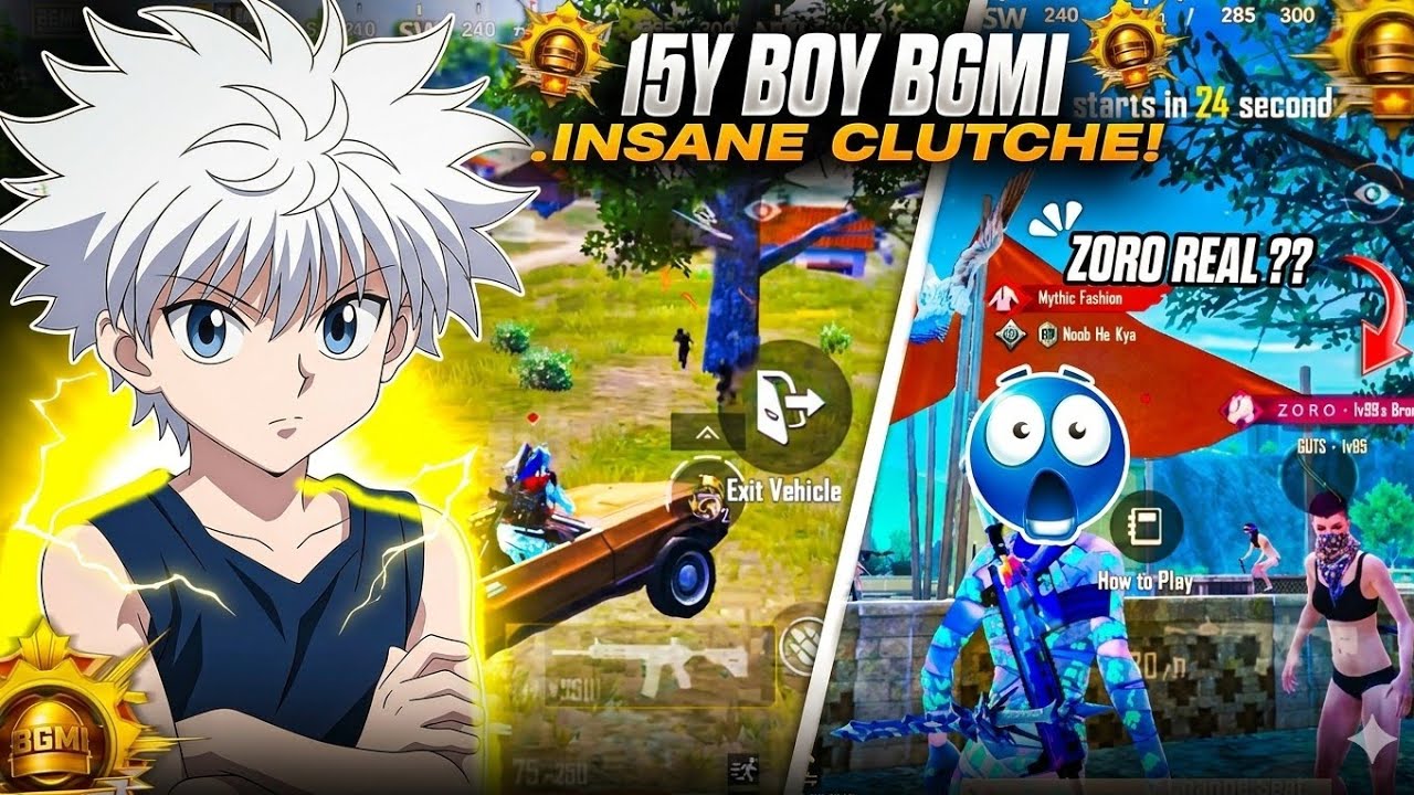 15Y Kid Dominates BGMI Lobby on iPhone 16 👑