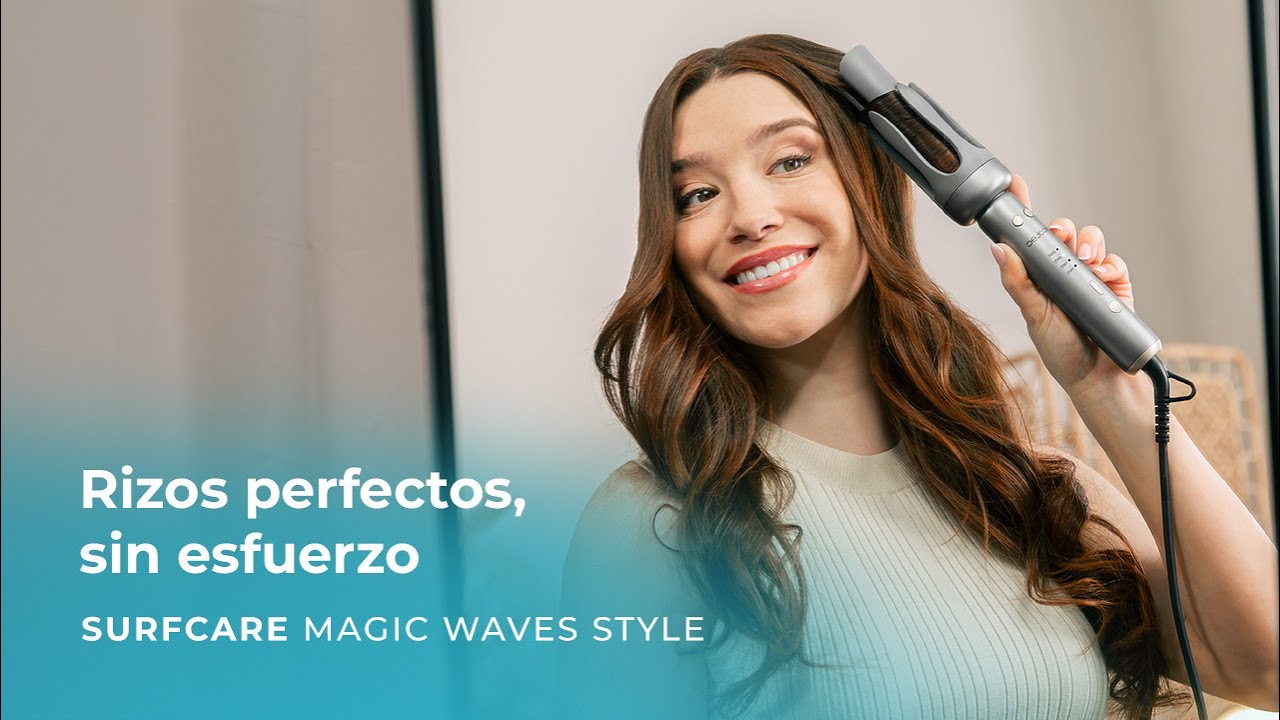Rizador de pelo autom&aacute;tico SurfCare Magic Waves Style con apagado Autom&aacute;tico y Cable Giratorio.