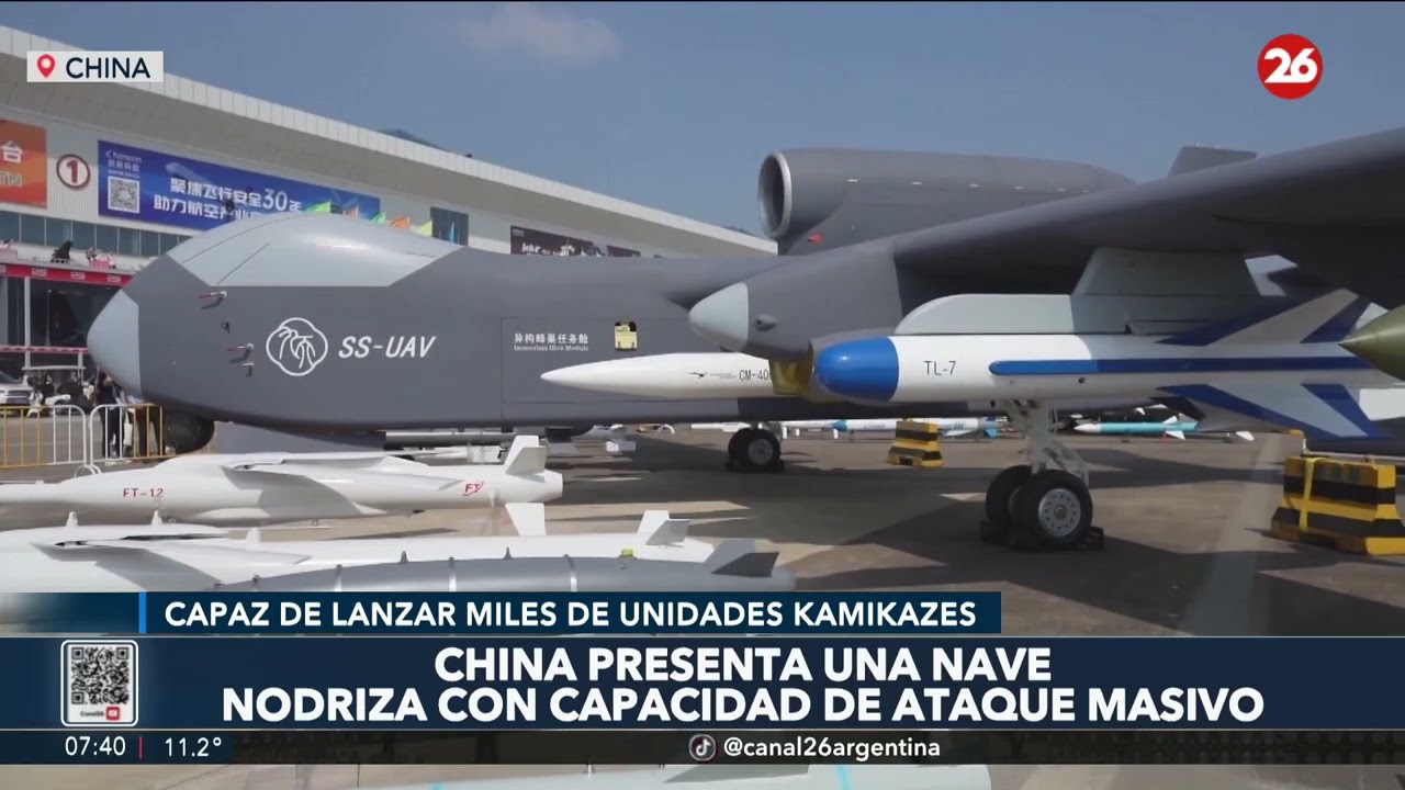 ASIA | CHINA REVELA NUEVA NAVE NODRIZA: capacidad de ATAQUE MASIVO con DRONES KAMIKAZES