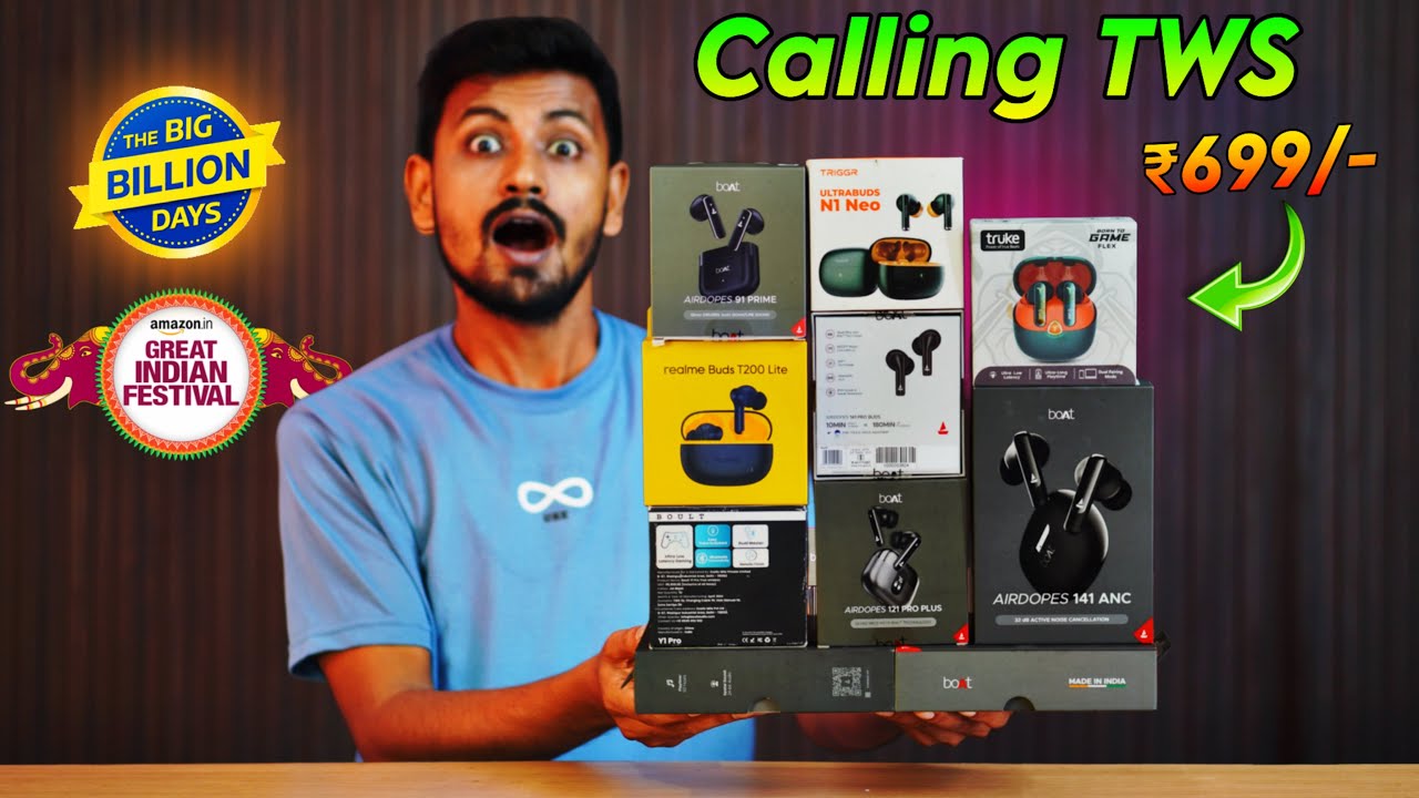 TOP 7 ⚡ BEST Earbuds Under 1000 for Calling on Flipkart Big Billion Day Sale 2025 🔥