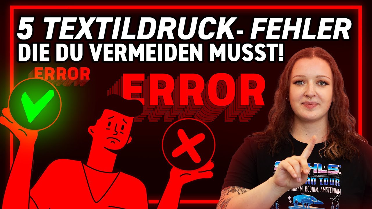 Top 5 Fehler im Textildruck (und wie du sie vermeidest!) | STAHLS' Europe