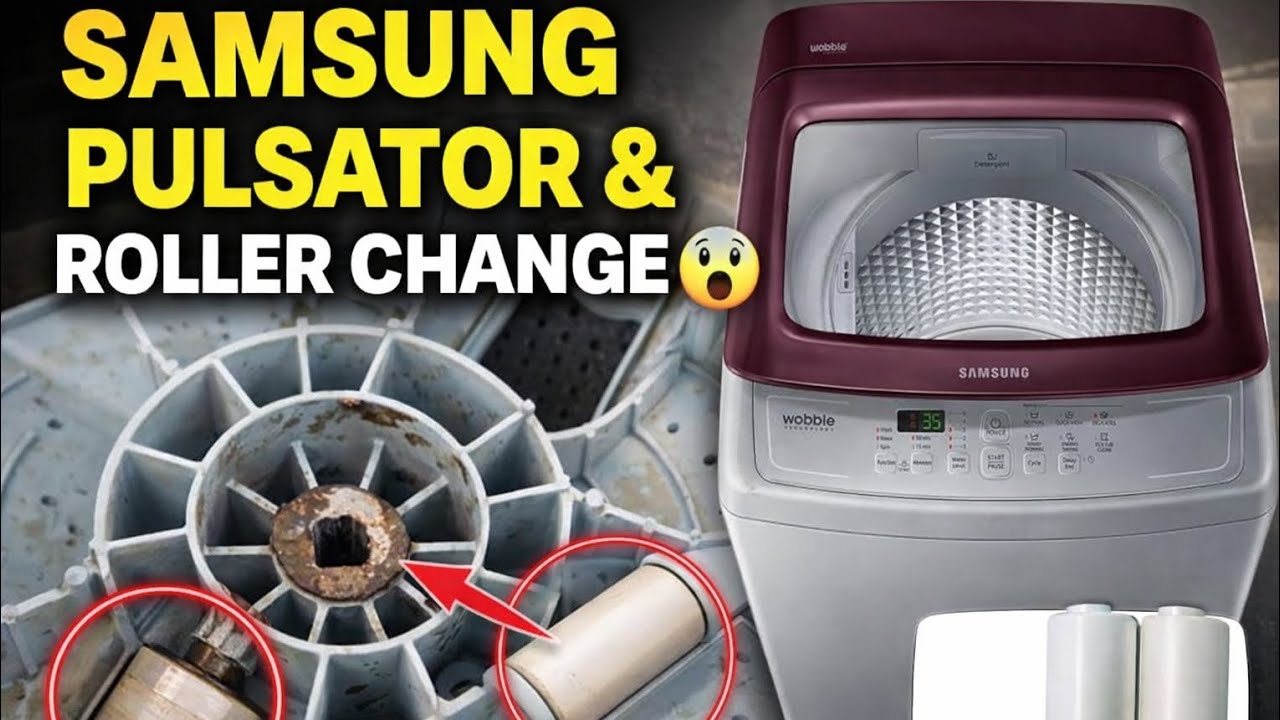 How to Change Samsung Washing Machine Pulsator & Roller | Top Load Repair | Full Repair Hindi