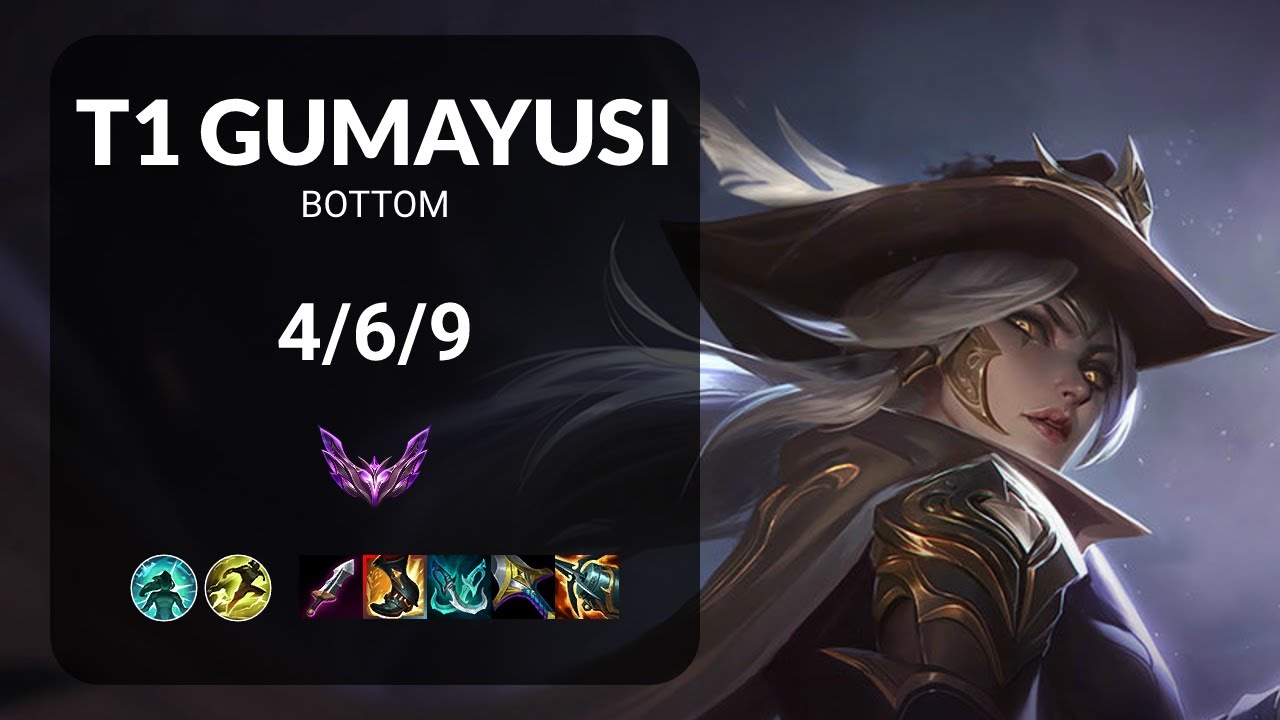 T1 Gumayusi Ashe vs Jhin BOTTOM - KR MASTER Patch 15.16