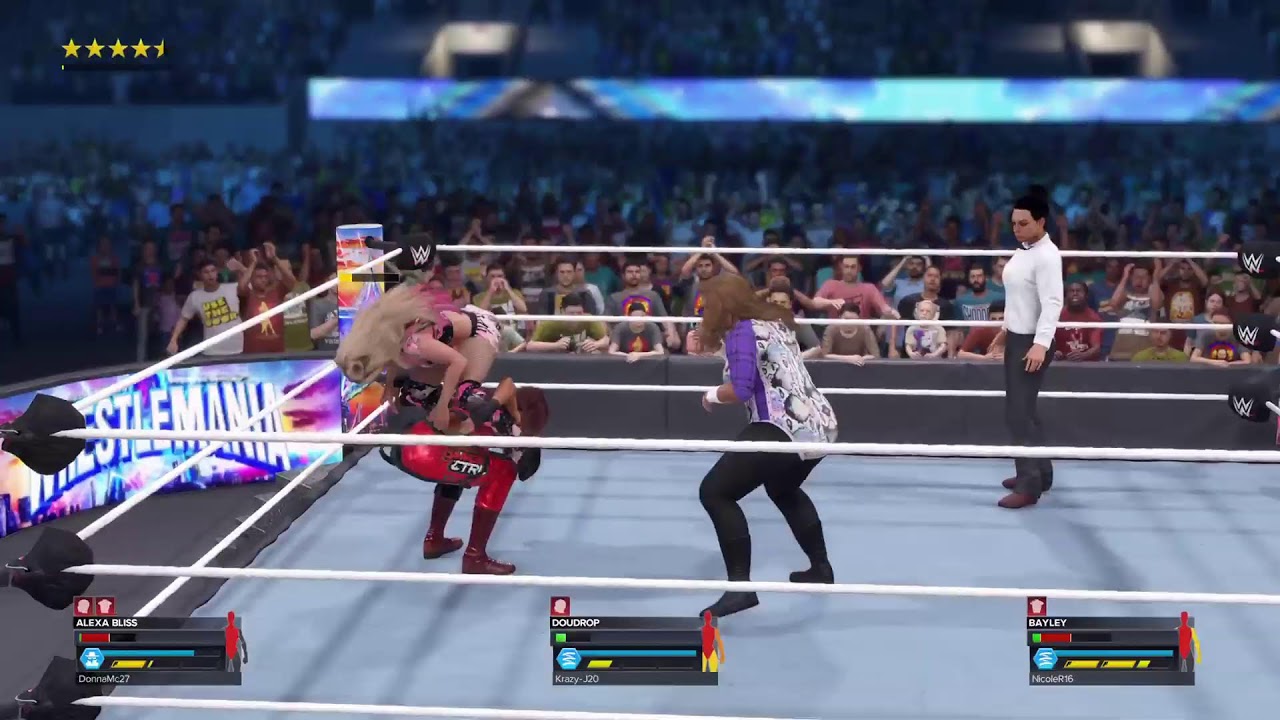 Wwe 2K23 league match ( Women)