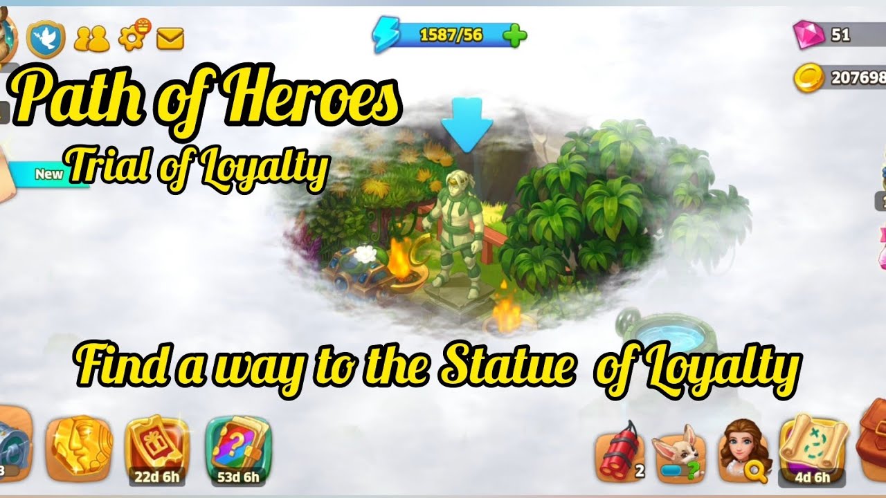 Island Hoppers/Lvl 51Path Of Heroes/Trial of Loyalty/Find a way to the statue of Loyalty/Gameplay