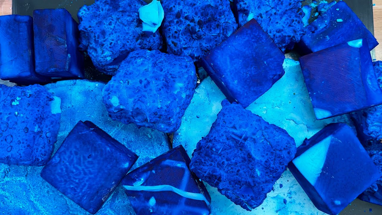 💙ALL BLUE: Dusty Dyed and Pasted Blocks💙