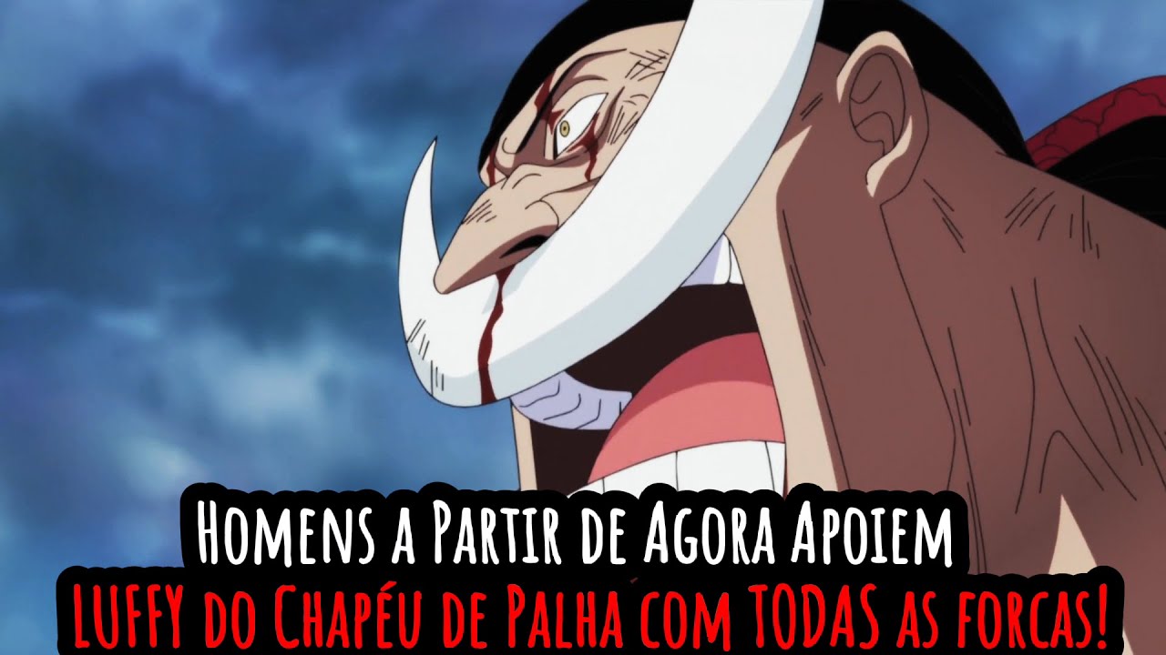 Barba Branca - Homens A Partir de Agora Apoiem o LUFFY do Chapéu de Palha! - OnePieceEdit I Lws