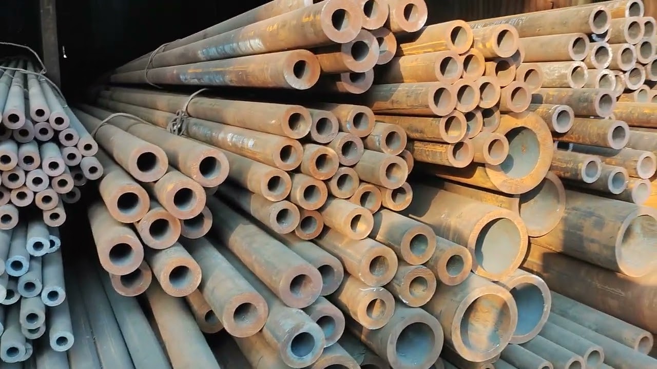 Ms seamless Hydraulic | Ms round pipe #video #business