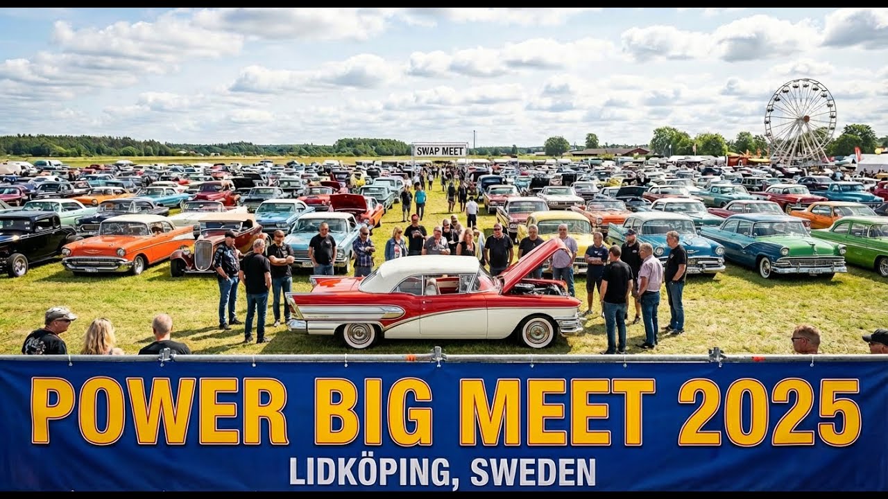 Sweden's Classic Car Spectacle: Power Big Meet 2025