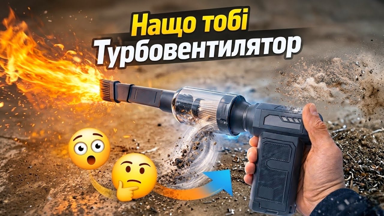 Турбо дуйка Пилосос з AliExpress 2 в 1